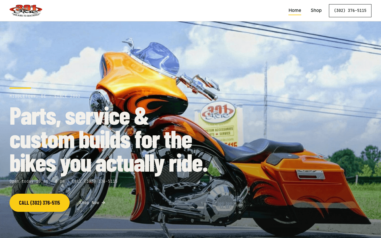 Screenshot of Option B — Redesigned + rewritten