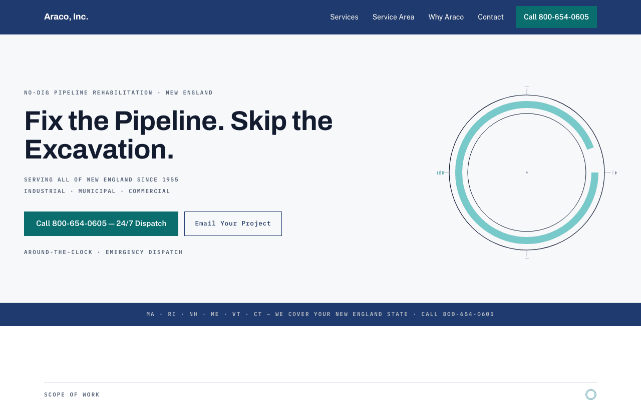 Screenshot of Option B — Redesigned + rewritten