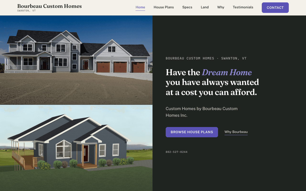 Screenshot of Option A — Faithful redesign
