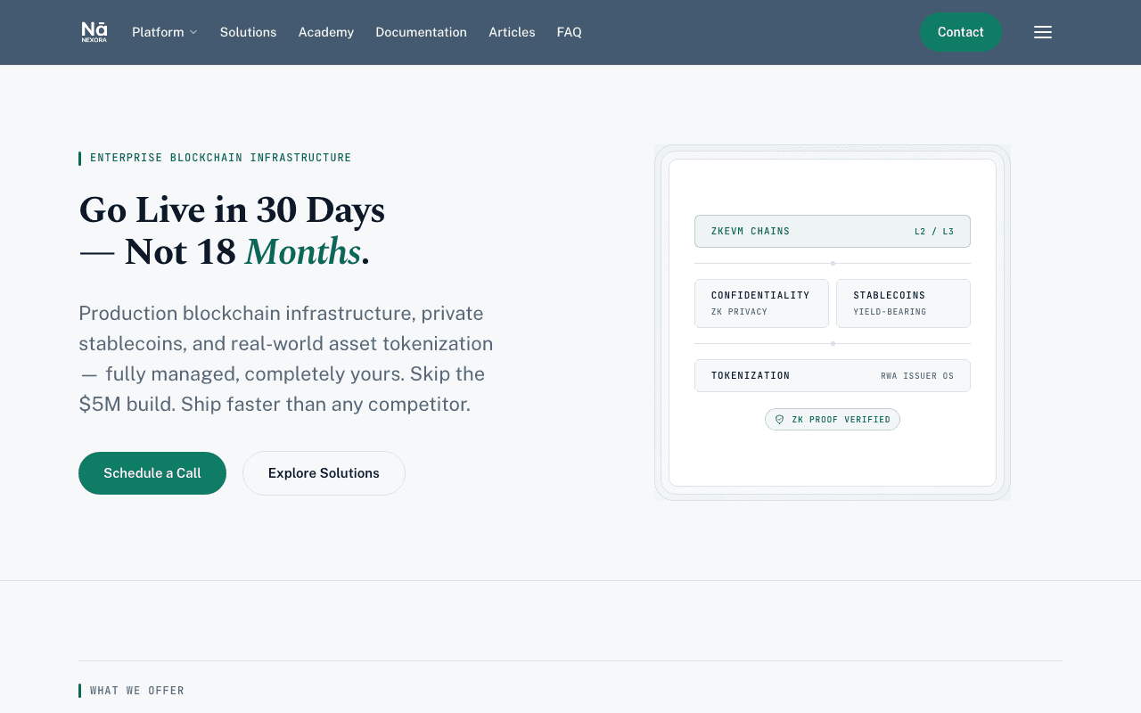 Screenshot of Option B — Redesigned + rewritten