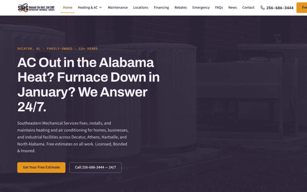 Screenshot of Option B — Redesigned + rewritten