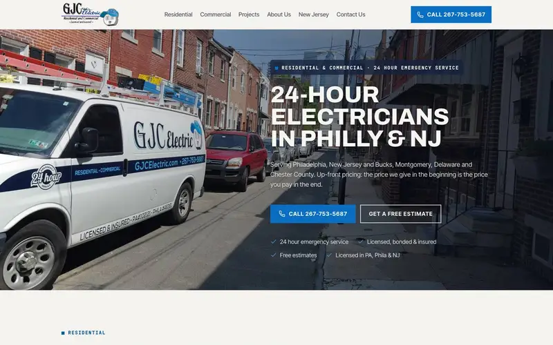 gjcelectric.com after the rebuild